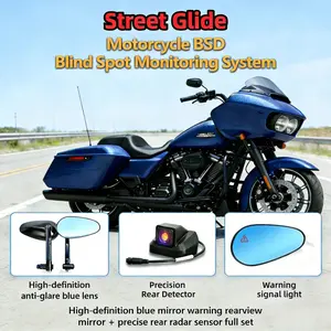 New Safety Kit for Harley Street Glide 2026 Motorcycle, Direct Blind Spot Monitor, Radar, Rear Side Warning Function, Accessories