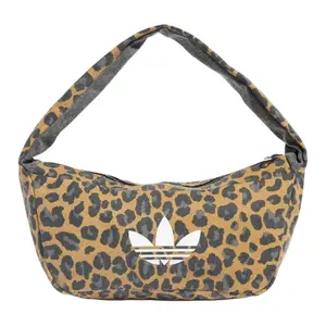 Adidas Originals Leopard 1.9L Underarm Shoulder Bag with Classic Logo and Leopard Print in Bronze and Black for Men and Women