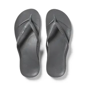 Arch Support Flip Flops - Comfortable & Supportive Sandals for Women - Charcoal - Archies Footwear