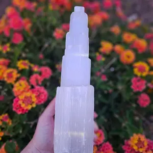 XXL Crystal Selenite Tower Healing Stone Decor