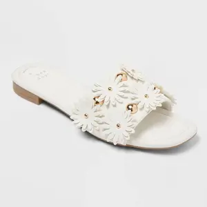 Women’s Ziva Sandals with Memory Foam Insole - A New Day Cream 11