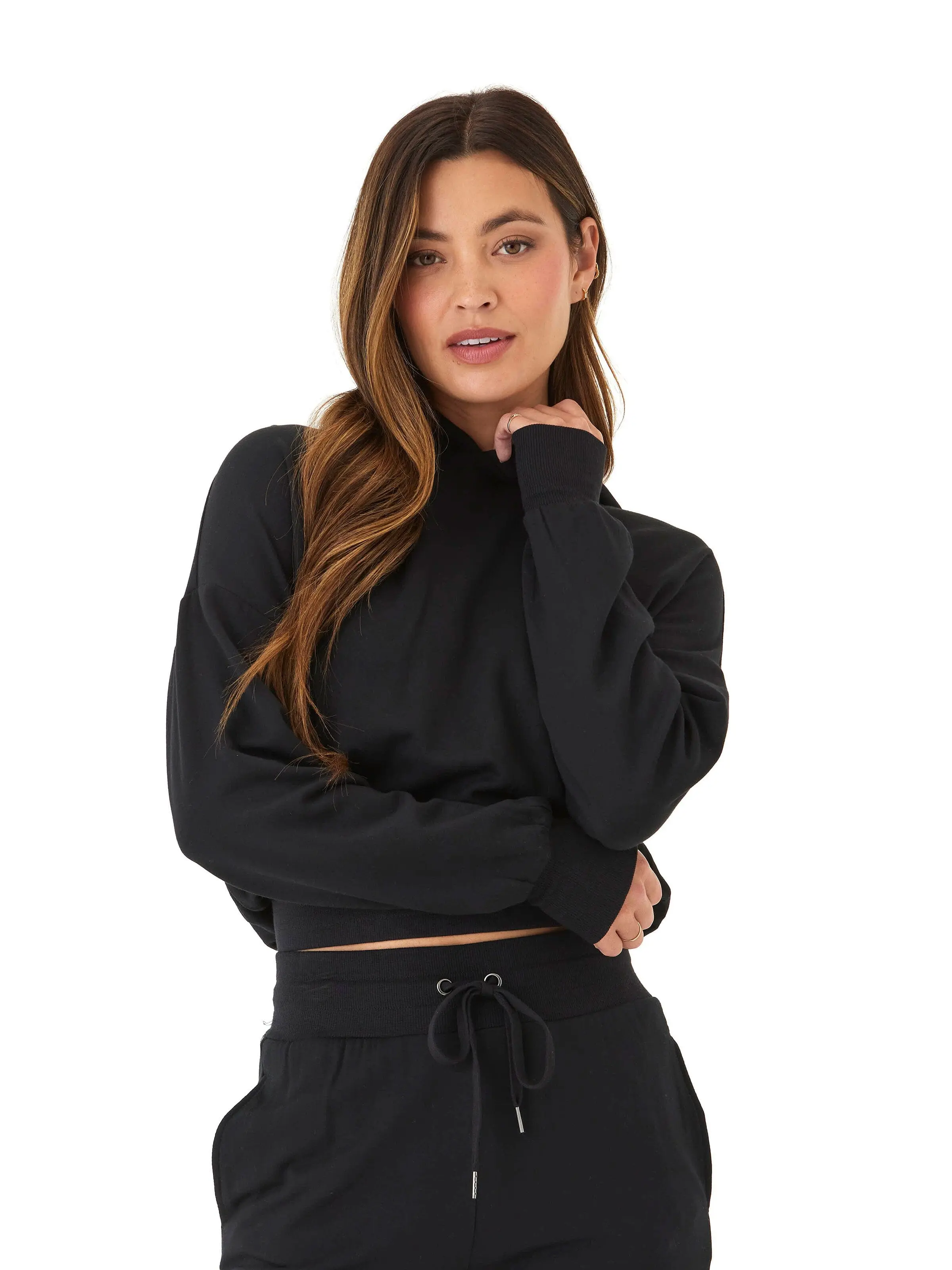 Wenda Feather Fleece Pullover Hoodie