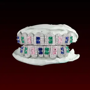 GBT Color Emerald Birthstone Custom Moissanite Grillz