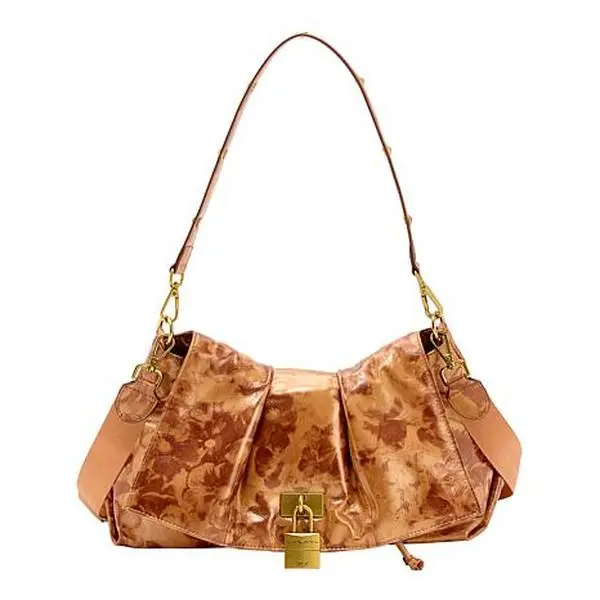 Sharif Legacy Leather Flap Handbag with Hang Lock