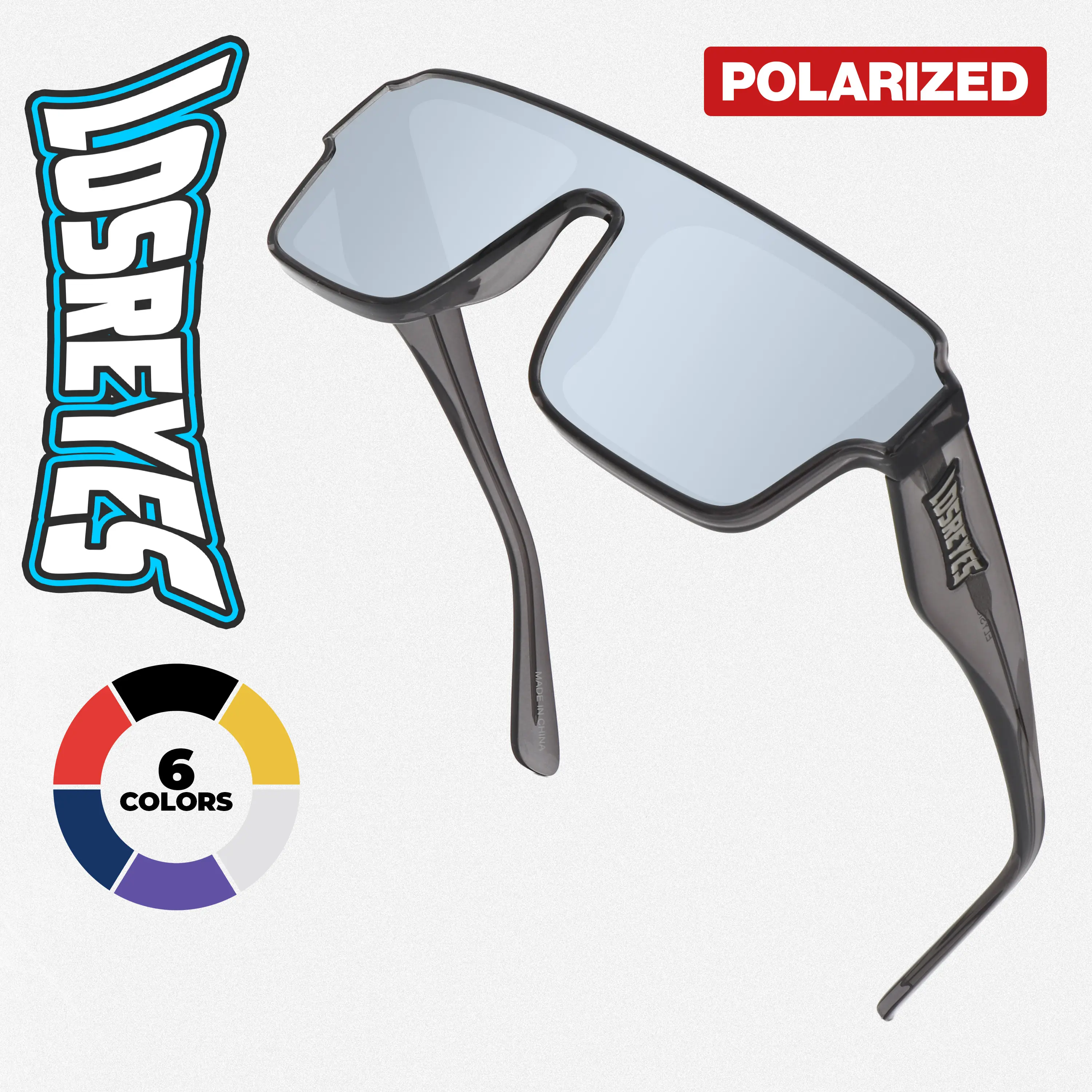 LOSREYES Sunglasses for Men & Women, Bold Oversized Square Frames - Lightweight Durable Men's Accessories with Polarized UV400 Lenses, Lightweight Durable Sunglasses, Classic Shades
