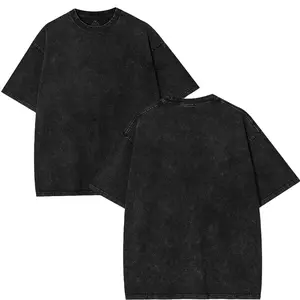 Premium Blank Cotton T-Shirt Unisex Plain Crewneck Casual Summer Short Sleeve Menswear Top