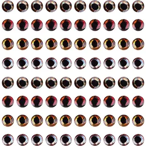 4D Realistic Fishing Lure Eyes for Making Fishing Bait Fly Tying DIY Material Fishing Accessories Tool 3mm 4mm 5mm 6mm