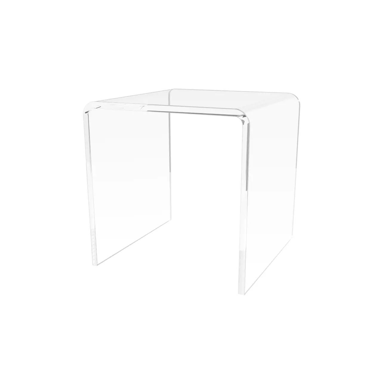 Acrylic Riser 3” Square Jewelry and Coin Display Clear Plexiglass Retail Countertop Showcase Stand by 321 Plastics