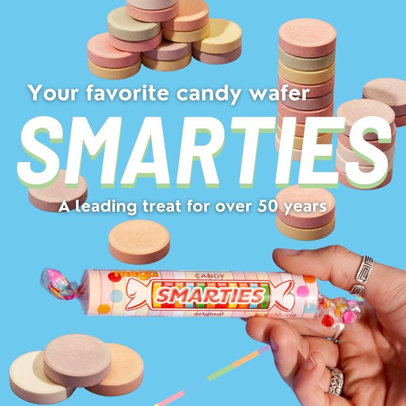 Smarties Lollies | Gluten Free Peanut Fat Free Assorted Fruity Flavors Low Calories Perfect for Halloween Parties Made by US Candy Company Since 1949-34 oz 120 Count Lollipops holiday gift