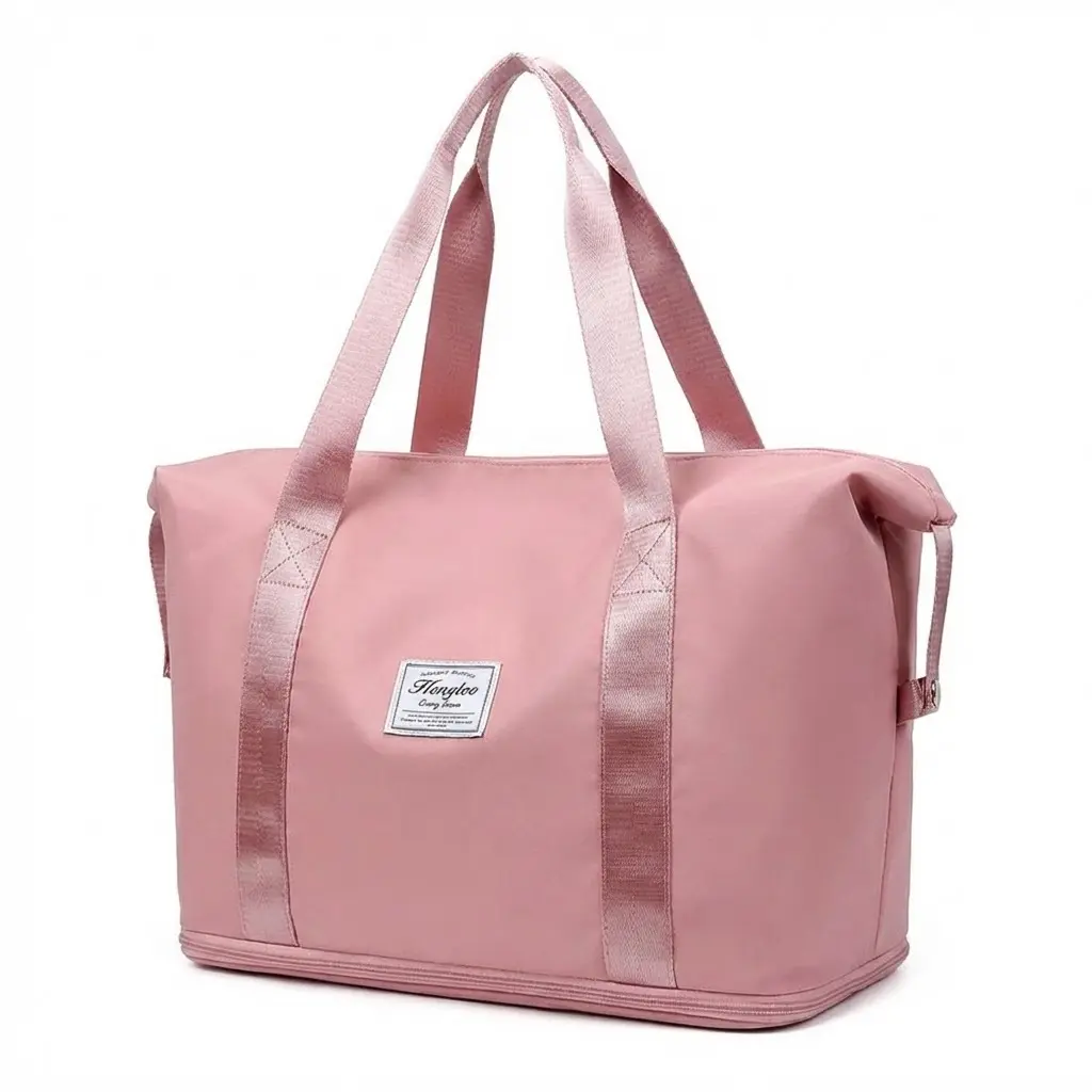 Expandable 2-Layer Foldaway Bag with Wet/Dry/Waterproof Compartments, Luggage Accessory for On-the-Go Use, Foldaway Travel Bags, Wet/Dry/Waterproof Travel Bags