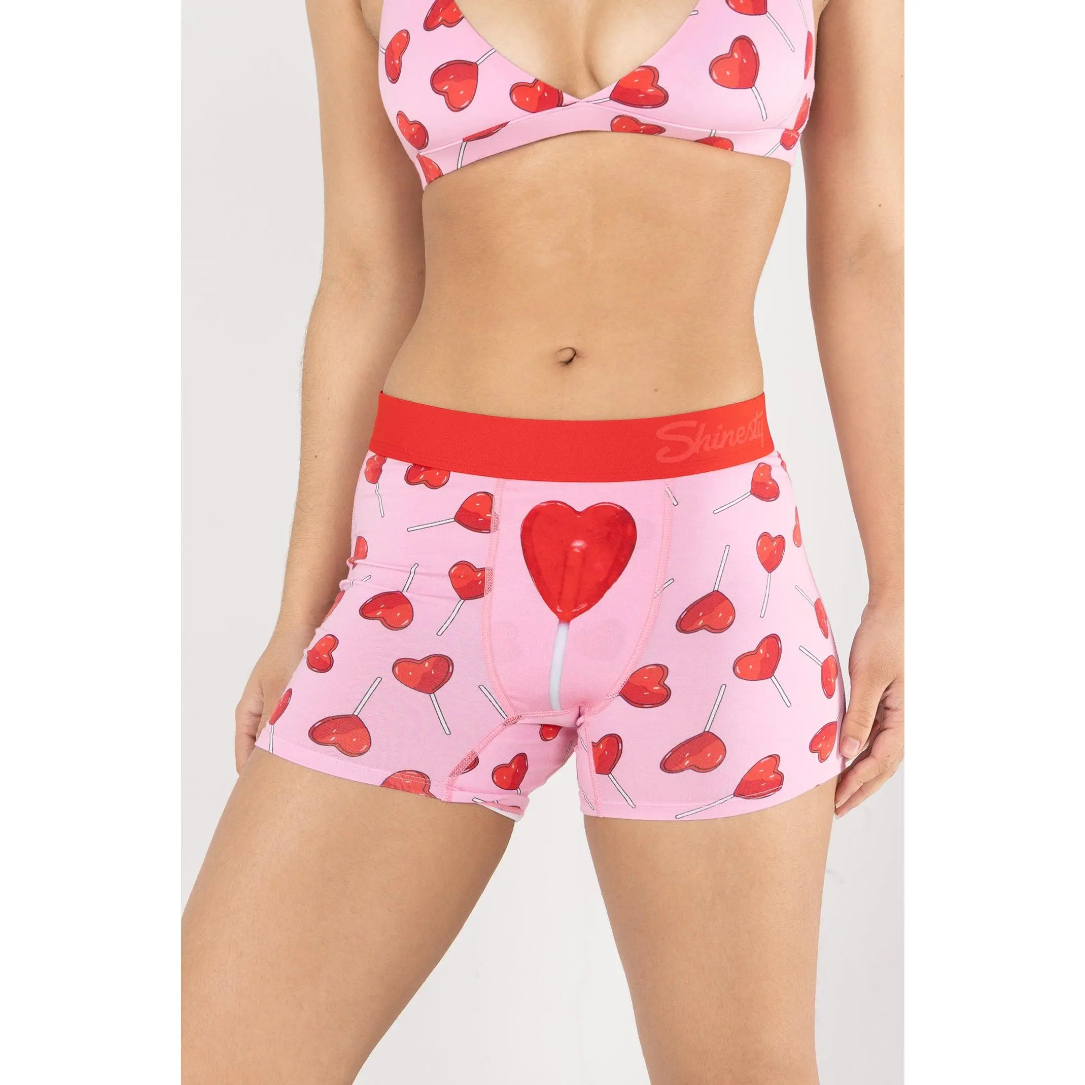 The Suckered In | Shinesty Heart Lollipop Womens Boxers