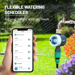 RainPoint Sprinkler Timer, WiFi Water Timer for Garden Hose, Smart Irrigation Controller, APP Remote Control (2.4Ghz WiFi Connection)