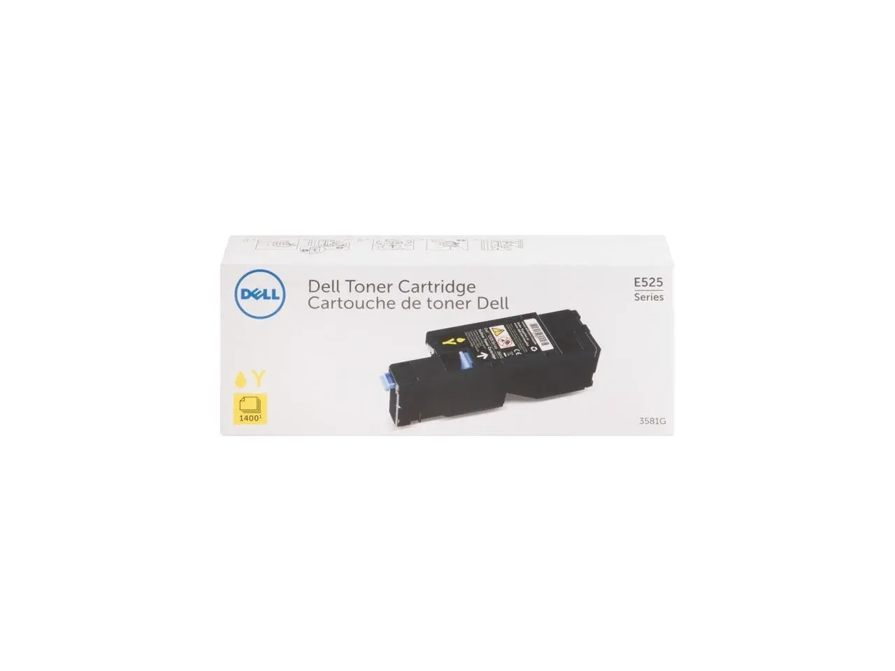 Dell Yellow Toner Cartridge (OEM# 593-BBJW) (1 400 Yield) 3581G
