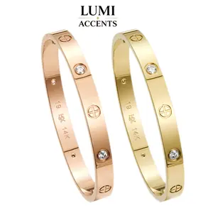 mothers day gift ideas 14K gold plated Waterproof Tarnish Free Bangle Bracelet Hypoallergenic Viral TikTok Trending Luxury Stackable Bracelet Gift for Her  Bracelets for women