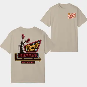 Treaty Oak Revival No Vacancy T-Shirt, Vintage Southern Rock Band Graphic Tee, Concert Outfit Top, Casual Summer Streetwear Apparel for Music Fans