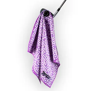 Wrong Fairway Lavender Magnet Golf Towel