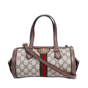 Pre-owned GUCCI Coated Canvas Crossbody Bags Ophidia GG Supreme Beige 89546973