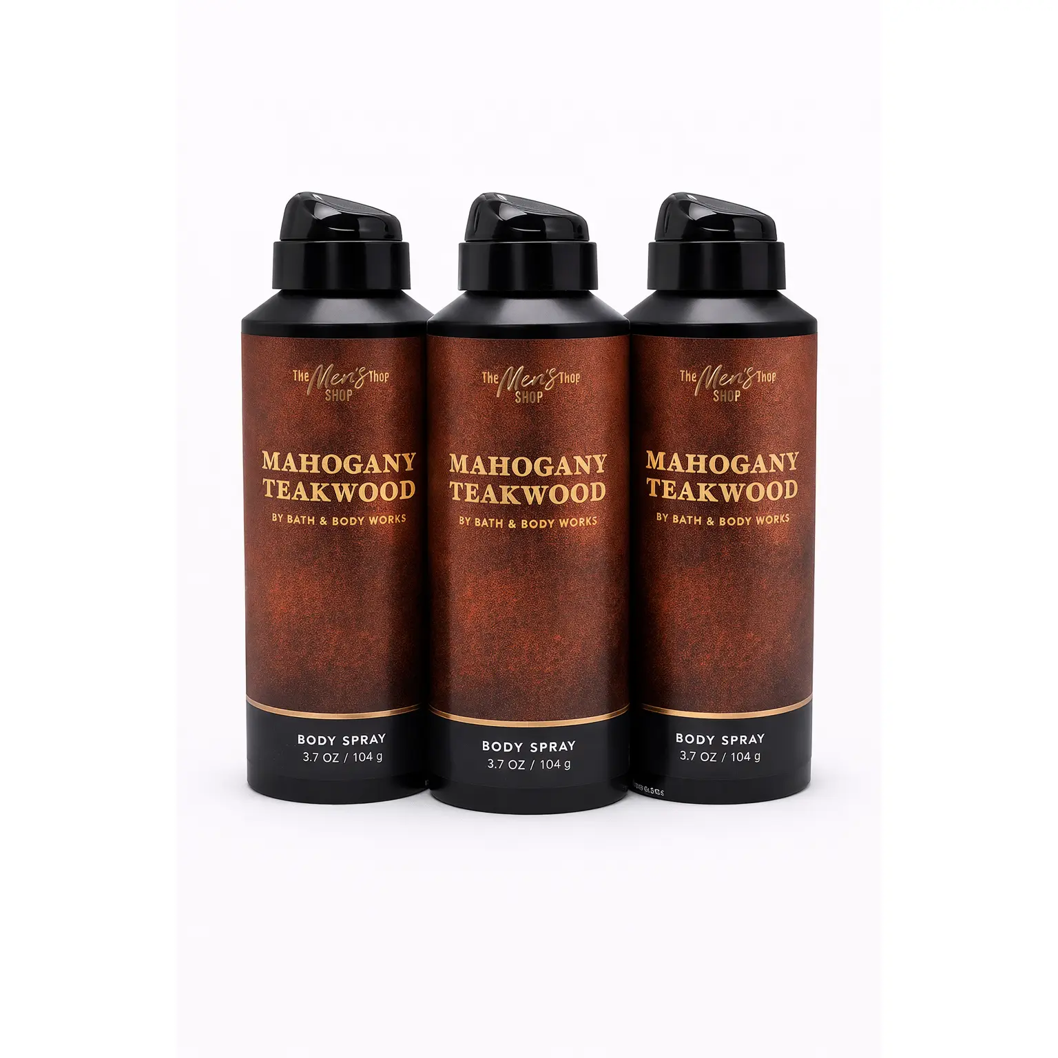 MAHOGANY TEAKWOOD Bath & Body Works Body Spray 3-Pack – 3.7 oz Each