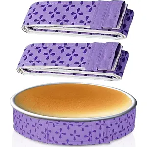 Baking Strips 2 Pcs Absorbent Thick Cotton Cake Pan Dampen Strips for Kitchen Bakery Restaurant
