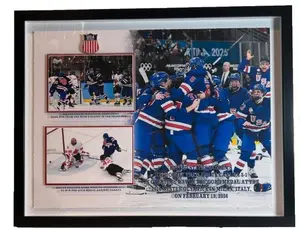 USA Women's Hockey Team – Gold Medal Milan 2026 Framed Photo Collage (27"W x 22"H)