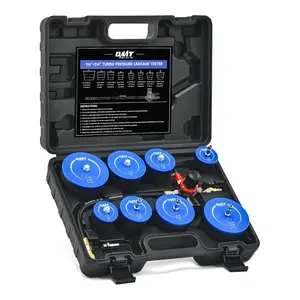 Orion Motor Tech Turbo System Leakage Tester Kit,10pc Turbo Boost Leak Tester Set with 4 Pairs of Stepped Adapters 1-3/8" to 3-1/2",Turbo Pressure Leakage Tester for Cooling Emissions Exhaust Pipes Automotive Maintenance Manifold Gauge Kit, fathersdaygift