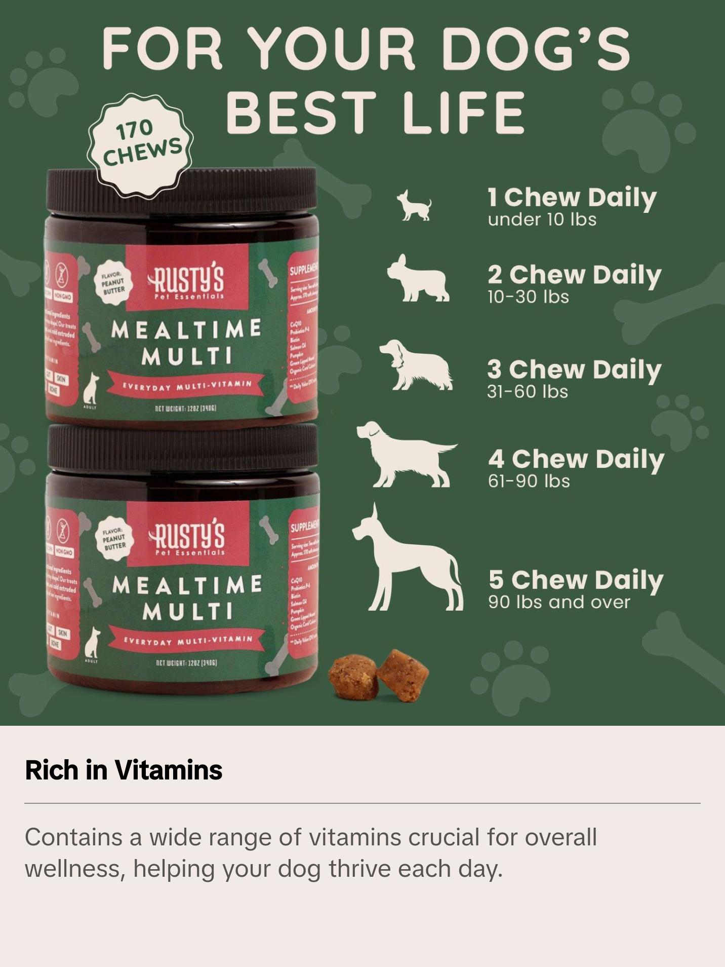 Multivitamin Chew For Dogs - Mealtime Multi