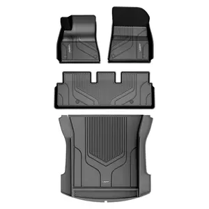 Lasfit fit for 2021 Tesla Model 3 Floor Mats TPE Material 1st & 2nd or Cargo Custom All Weather