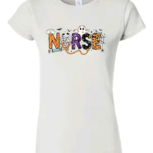 Women's Nurse Halloween T-Shirt in Various Colors - Womenswear - Top