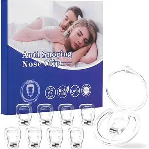 Anti Snoring Devices, Zero Snoring Gadget, Snoring noice reducing Device, Silicone Nose Clip Stop Snoring, Effective to Relieve Snoring, Snoring Solution Comfortable and Quieter Sleep