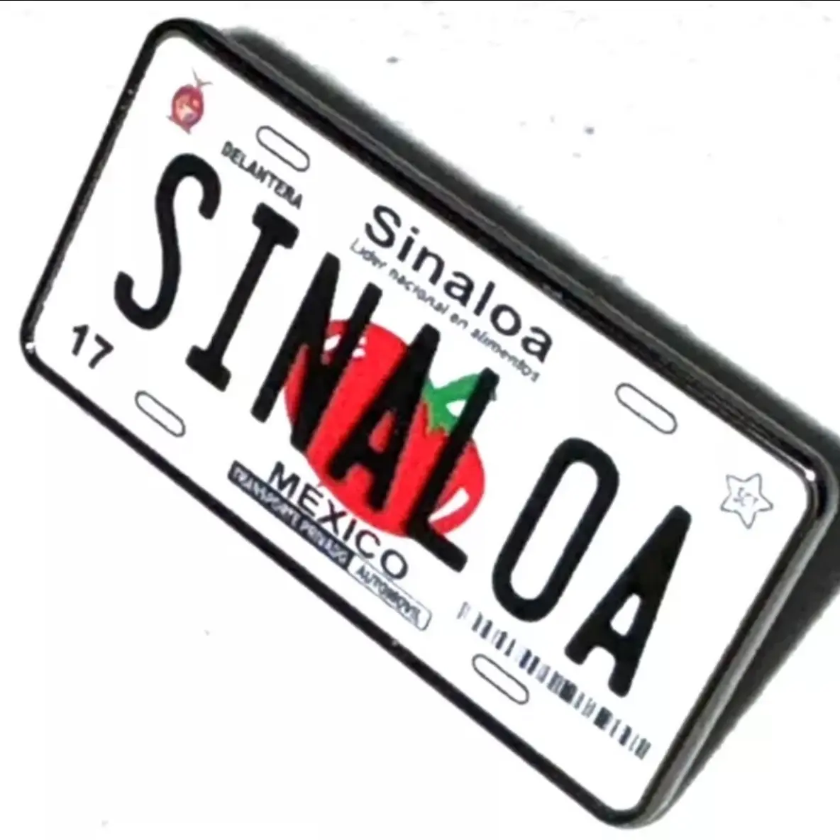 Sinaloa Stylized Metal Hat Pin, License Plate Design Fashion Accessory, Unisex State Pride Pin for Caps and Lapels, Durable Metal Pins
