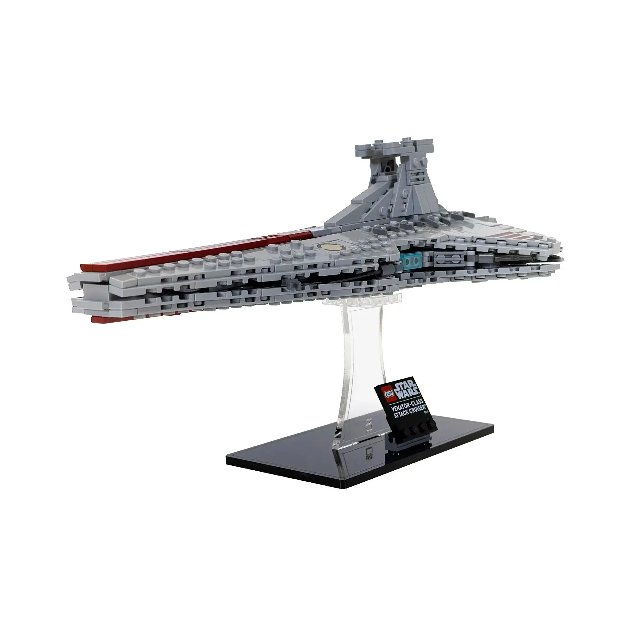Acrylic In-Flight Display Stand Compatible with LEGO® 75441 Venator Class Cruiser - Set Not Included