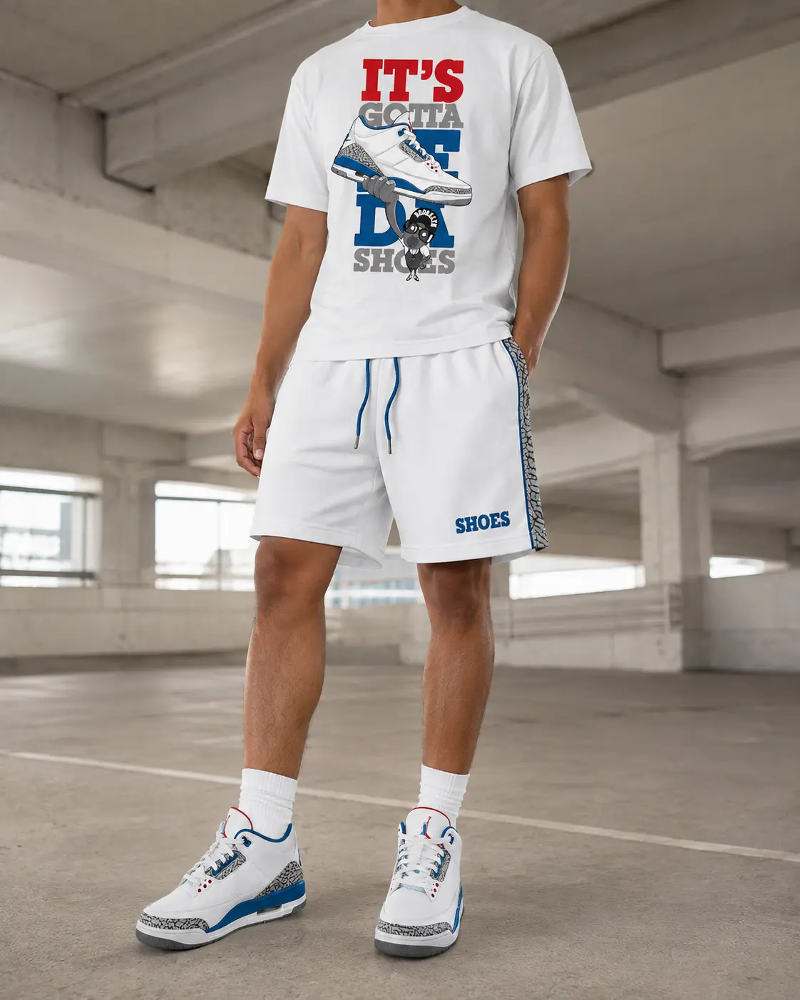 It’s Gotta Be Shoes 2-Piece Short Set – Jd 3 “True Blue”