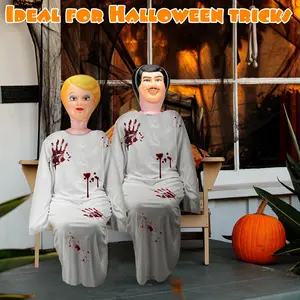 PVC Inflatable Human Body Model, 149cm Party Prop, Prank Toy, Photo Booth Accessory, Celebration Event Decoration