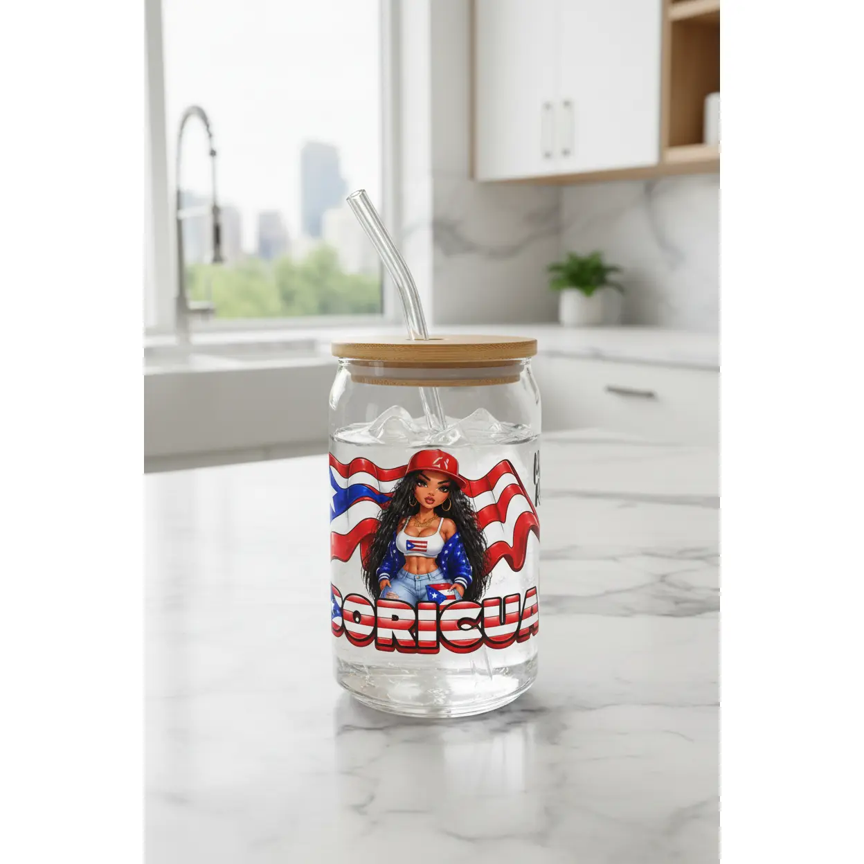 NY Boricua - UVDTF Wrap for cups/hard surfaces sticker