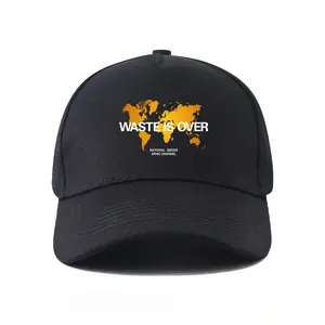 National Geographic "Waste Is Over" World Map Hat |   Eco Explorer Baseball Cap