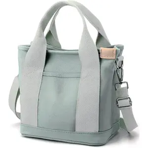 Small Tote Bag with Zipper Tote Bag for Women Canvas Crossbody Bag Shoulder Bag Satchel Bag Messenger Bag 2023