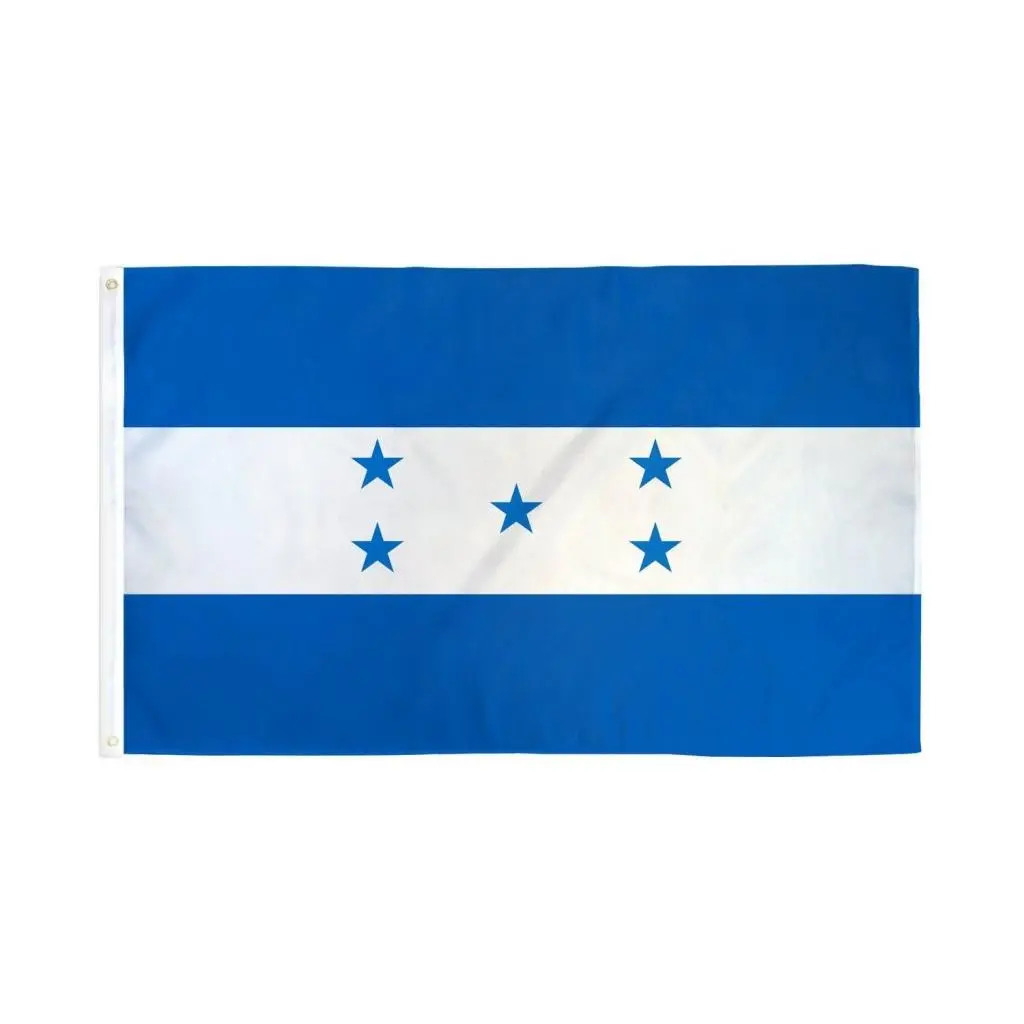 Honduras National Flag Box - 2x3ft Dye-Sublimation Polyester Hangable Backdrop Decoration, Hanging Cloth Banner, Decoration Banner for Home Festive Displays, Decoration Banners