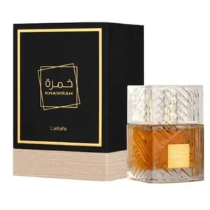 Lattafa Khamrah Eau De Perfume 3.4 FL.OZ - Aromatic Spicy Fragrance for Men and Women Scent Unisex Vanilla Scented Cosmetic Cologne