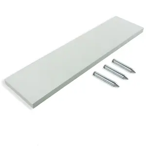 Cannon Sports Official Size Pitchers Plate - White Pitching Mound Rubber with Metal Spikes 24"x6"x1" – Baseball Softball Pitching Rubber