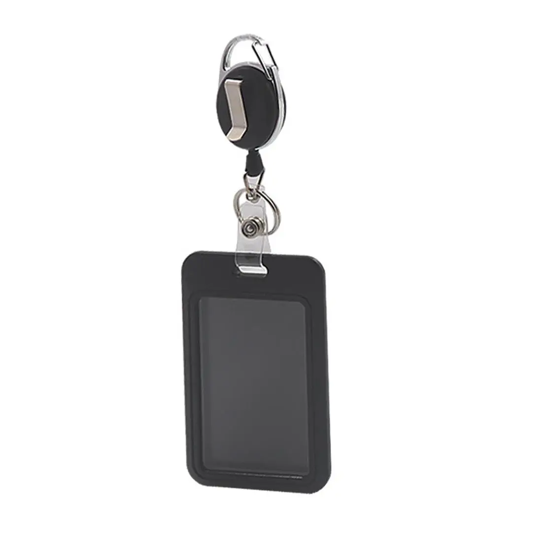 Heavy Duty Retractable Badge Holder for Women Men, 1 Count Clear ID Card and Name Tag Holder for Office, School, Hospital