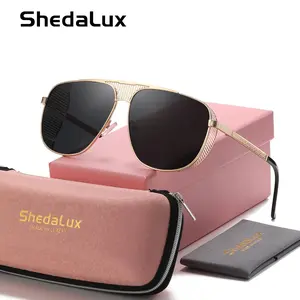 ShedaLux Unisex Sporty Full Frame Sunglasses Travel-friendly Square Frame Sunglasses UV400