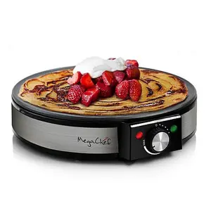 The MegaChef Nonstick Crepe and Pancake Maker Breakfast Griddle The MegaChef Nonstick Crepe and Pancake Maker Breakfast Griddle