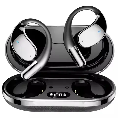 AI Translator Earbuds Real-Time, 3-in-1 Ultra Open Ear Bluetooth Headphone Translator 144 Languages & Accents, with Charging Case for Travel & Learning & Business Negotiation, iOS & Android Compatible