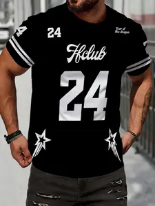 Summer Latest Rugby Sports Wear, Unisex Oversize Short Sleeve Jersey, Casual Streetwear, Breathable Fabric, All over Print