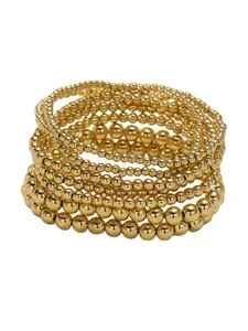 Women's Elegant Beaded Bracelet, Trendy Exquisite Stackable Bracelets, Bangles Bracelets Set, Fashionable Jewelry As Birthday Gift for Girlfriend & Mother & Friends