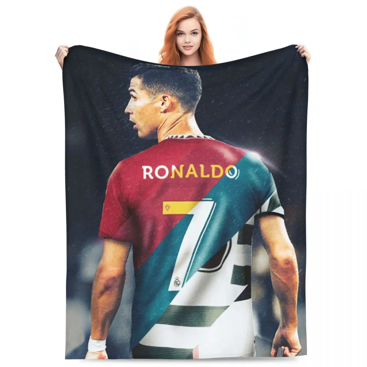 CR7 Cristiano Ronaldo Blanket Velvet Relax Soft Throw Blanket for Bedding Bedding Throws