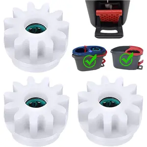 3 count Easy Mop Pedal Broom Spin Replacement One Way Clutch Bearing Bucket Gear Sprockets Repair Compatiable with Oceda/Vilida and Market 90% Spin Mop System, Mop Gears (3 Pcs Bearing Bucket Gears)
