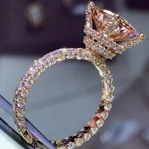 Luxurious Elegant Alloy Ring - Engagement Rings for Women with Cubic Zirconia, Daily Wear, and Fashion Jewelry Accessory for Special Occasions