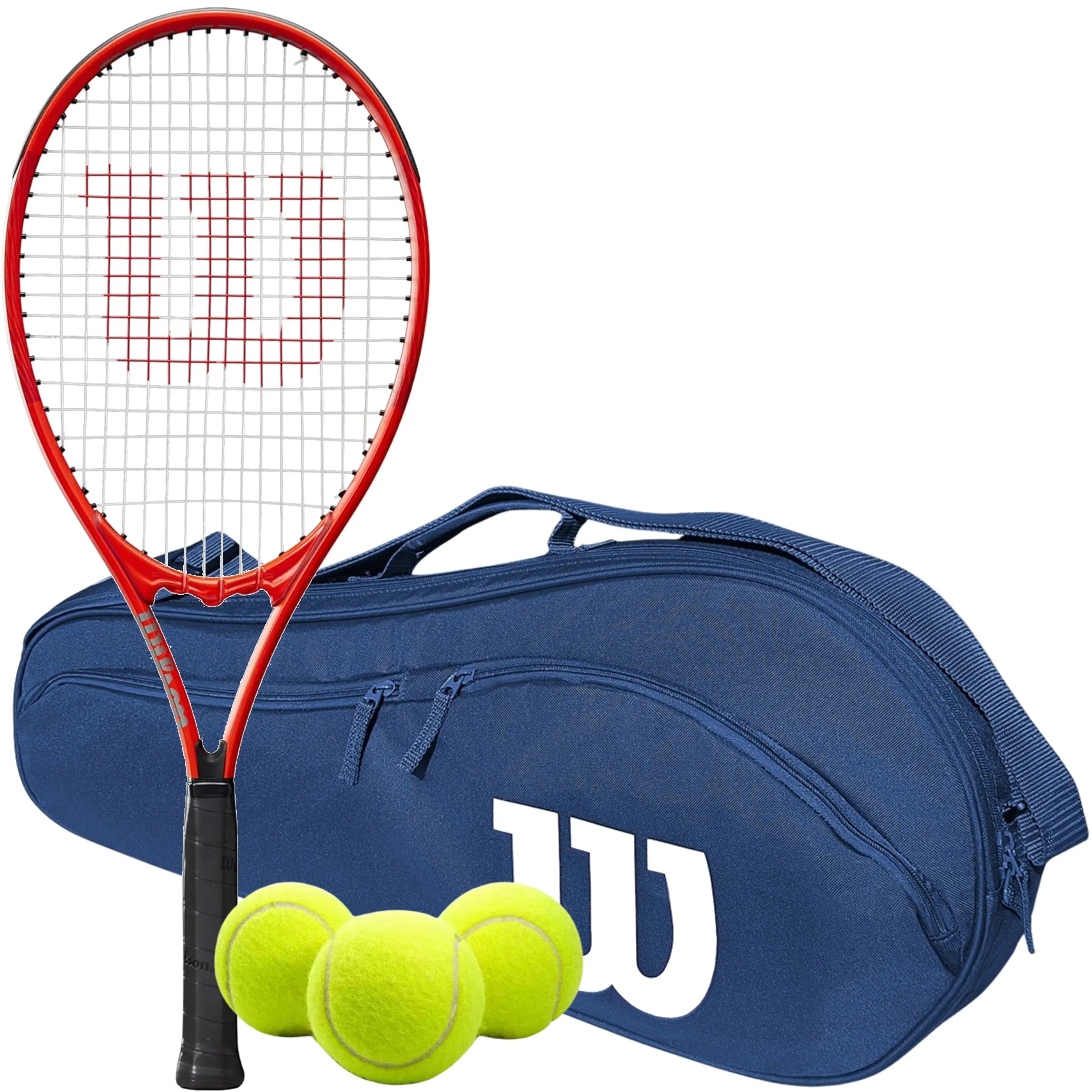Wilson Pro Staff Precision XL 110 Tennis Racquet Bundled w an Advantage 2.5 Bag & 3 Balls