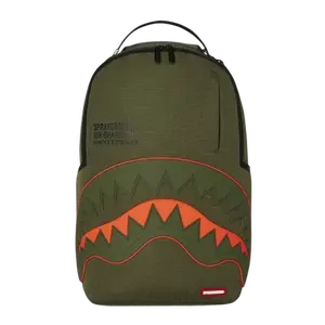 Sprayground Nylon Shark Central Army DLX-Ripstop Backpack